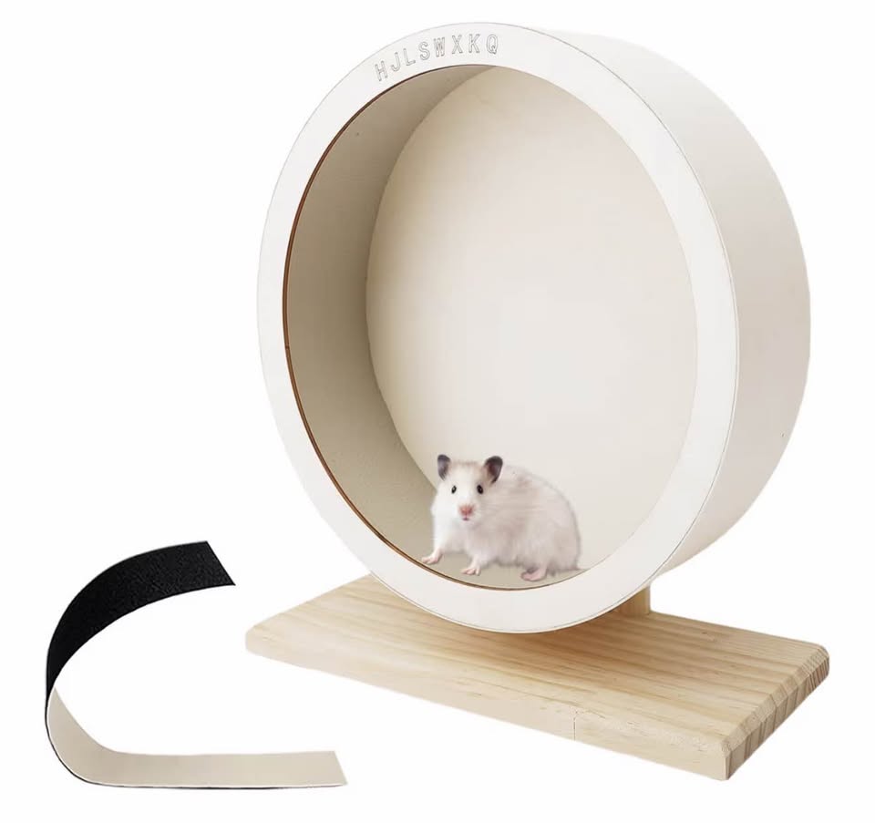 13 in. Silent Wooden Hamster Wheel