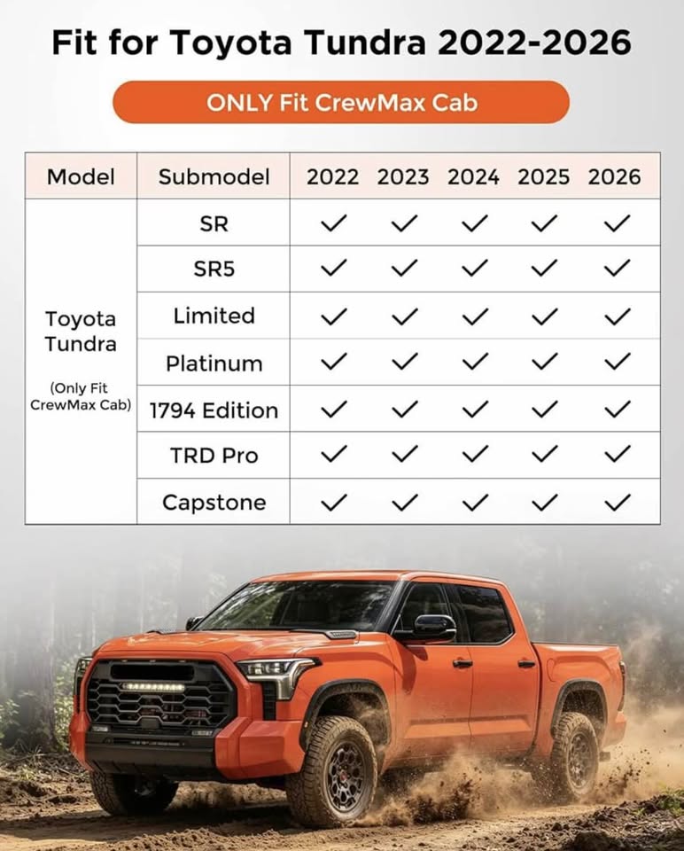 Toyota Tundra CrewMax All-Weather Floor Mats