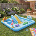 Intex Jungle Adventure Inflatable Water Slide Kiddie Pool Play Center